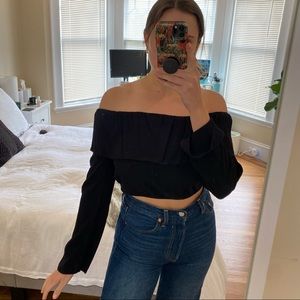 Urban Outfitters Long Sleeve Crop Top